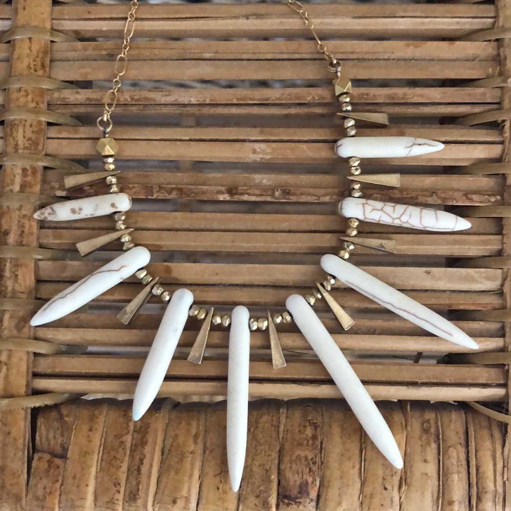 Boho spike necklace